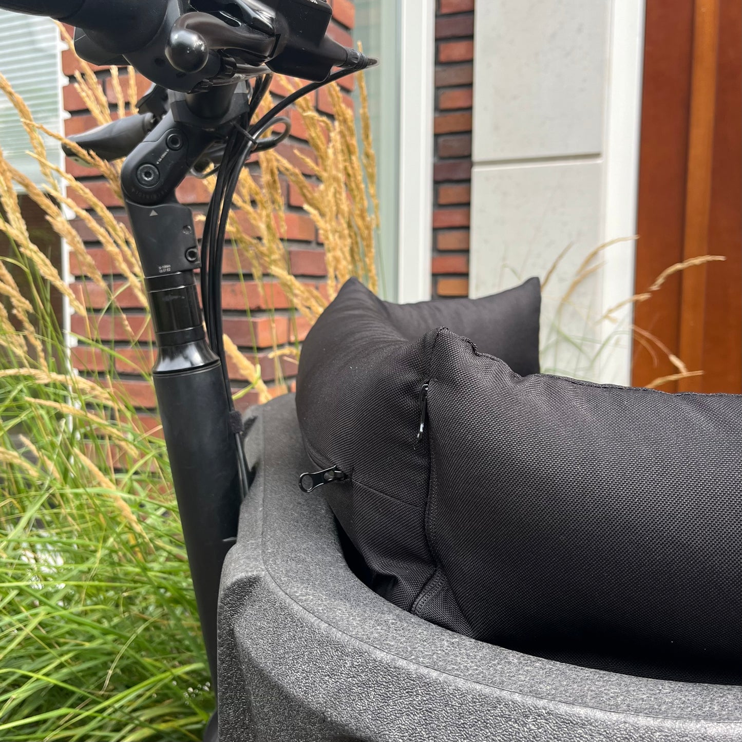 Bakfiets kussen Carqon - Zwart