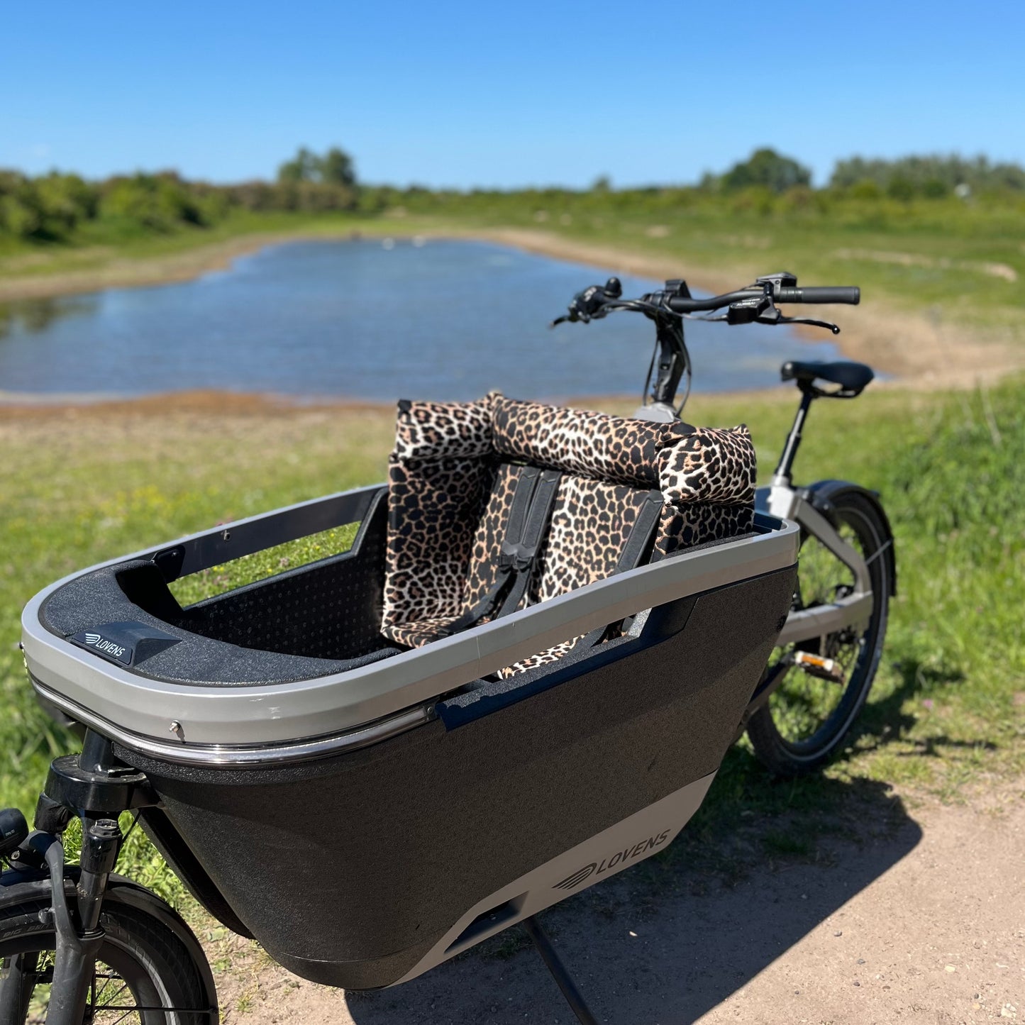 Lastenfahrrad Kissen Lovens - Leopard