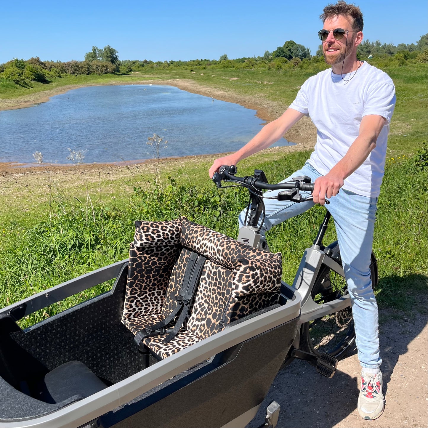 Lastenfahrrad Kissen Lovens - Leopard