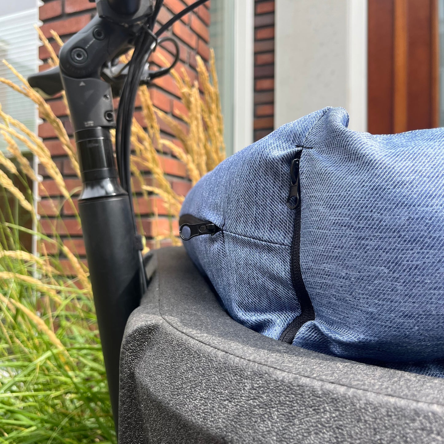 Bakfiets kussen Carqon - Blauw