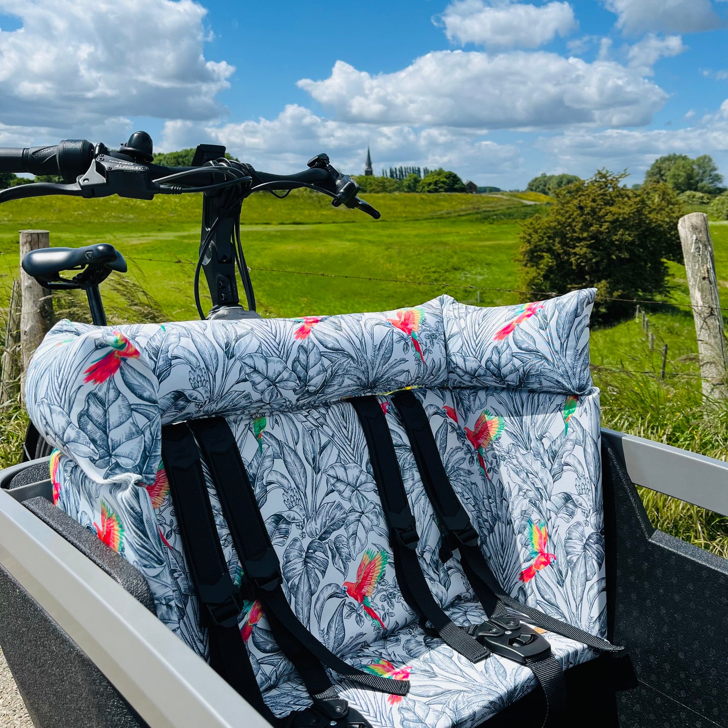 Cargo bike cushion Lovens - Parrot