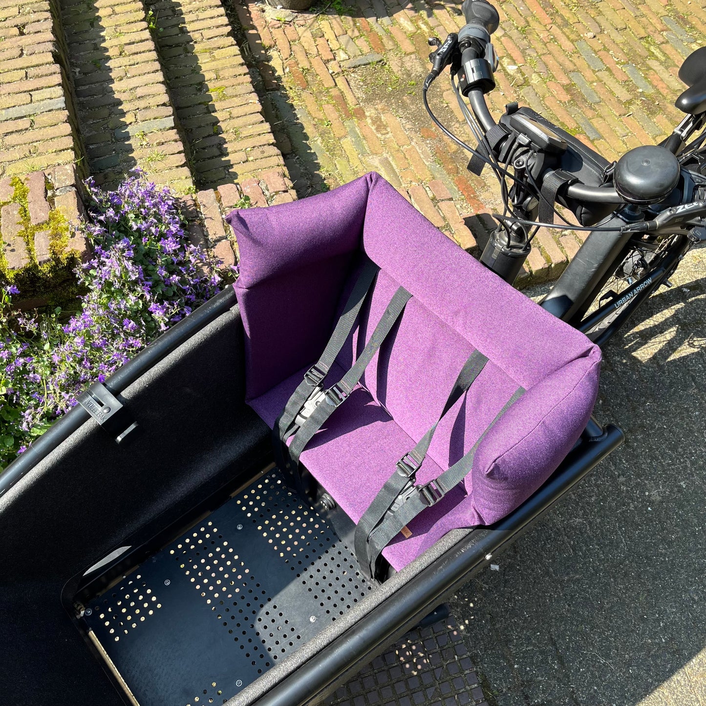 Bakfiets kussen Urban Arrow - paars