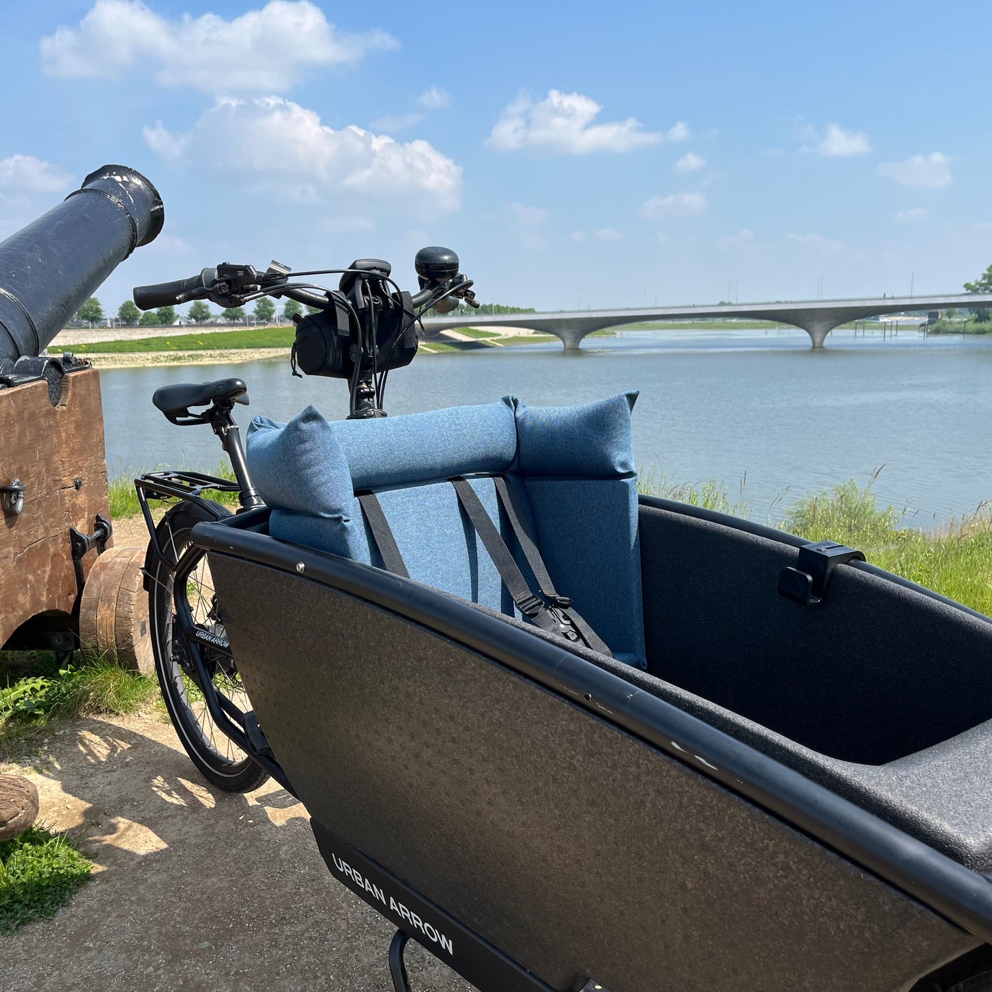 Bakfiets kussen Urban Arrow - Blauw