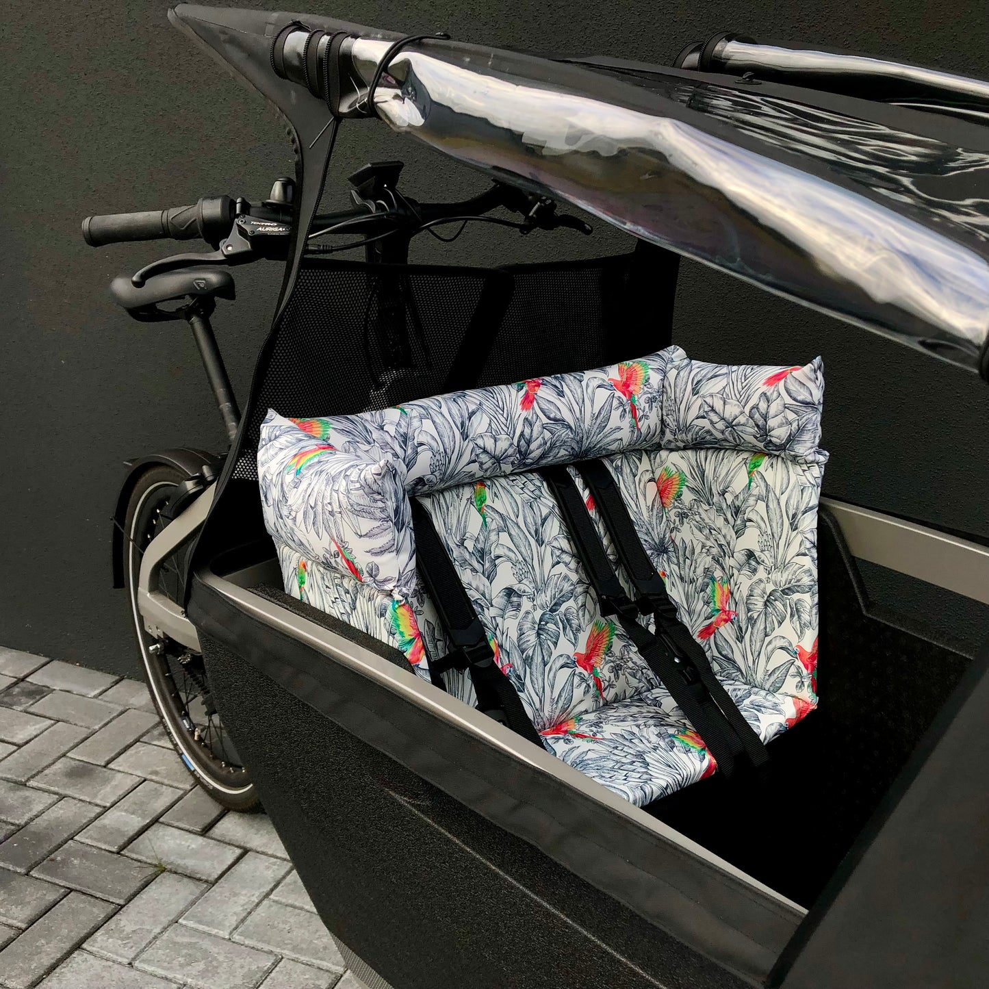 Cargo bike cushion Lovens - Parrot