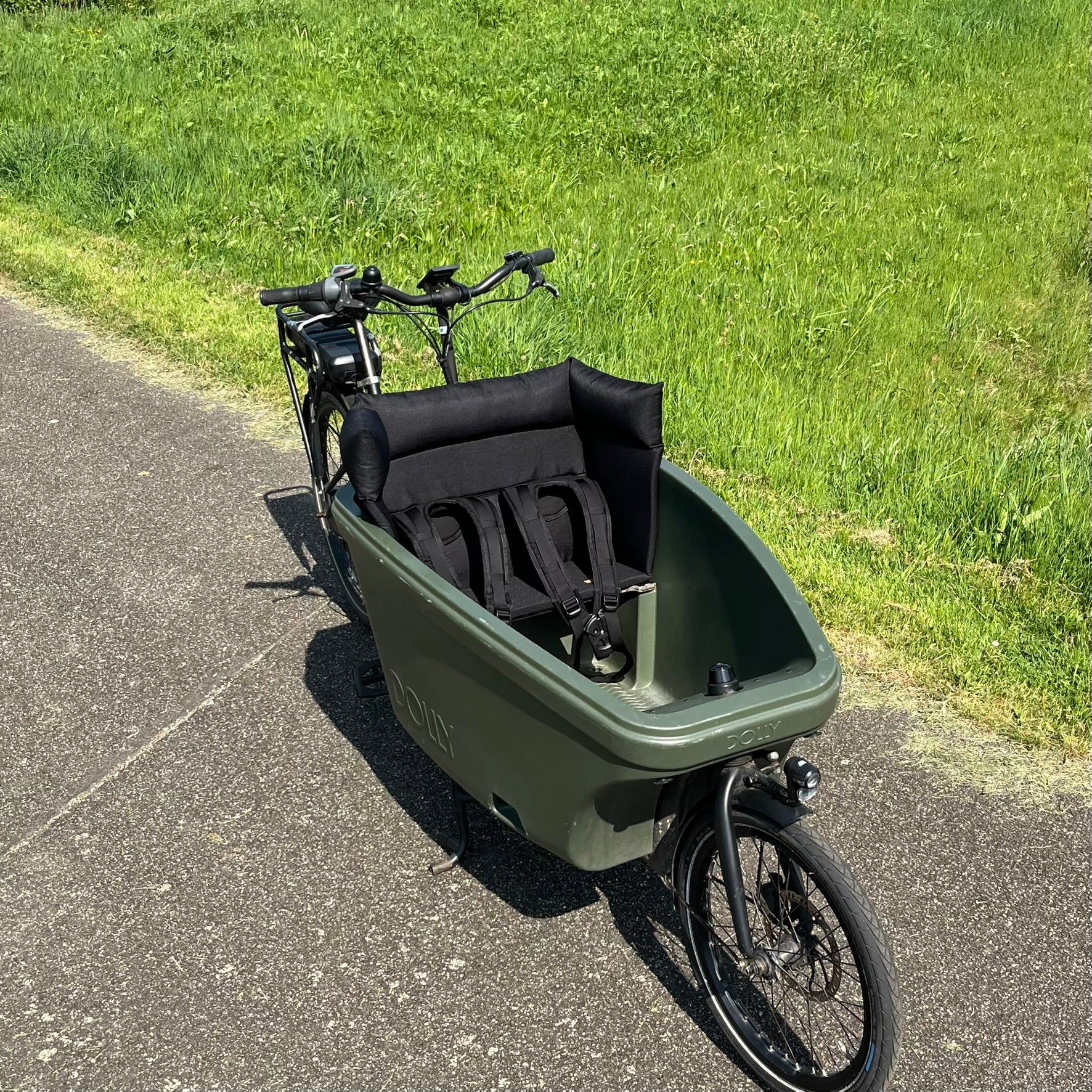 Cargo bike cushion Dolly black - Main Image