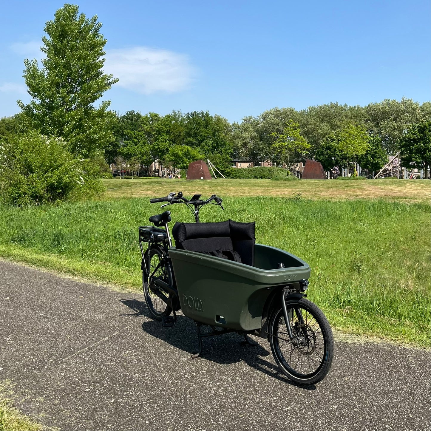 Cargo bike cushion Dolly - black
