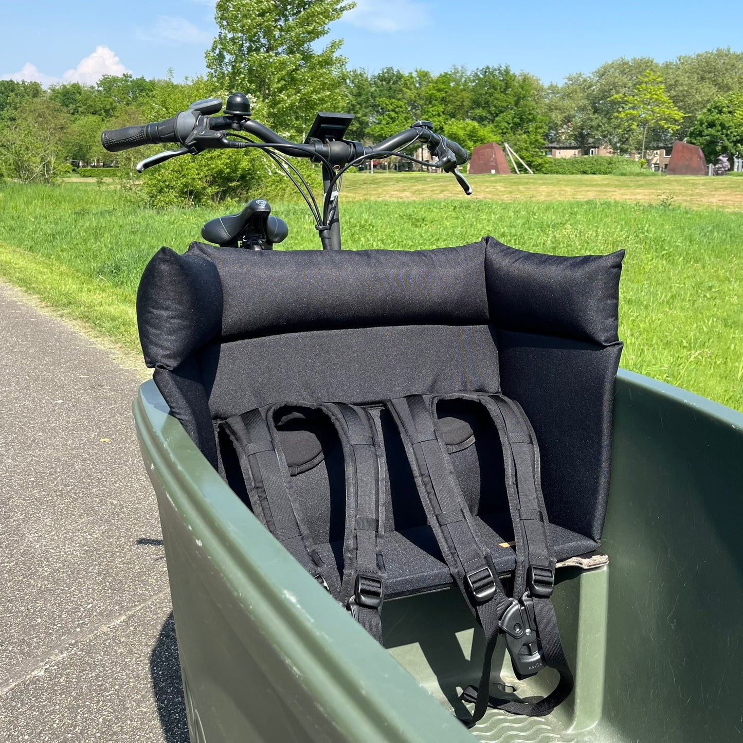 Cargo bike cushion Dolly - black