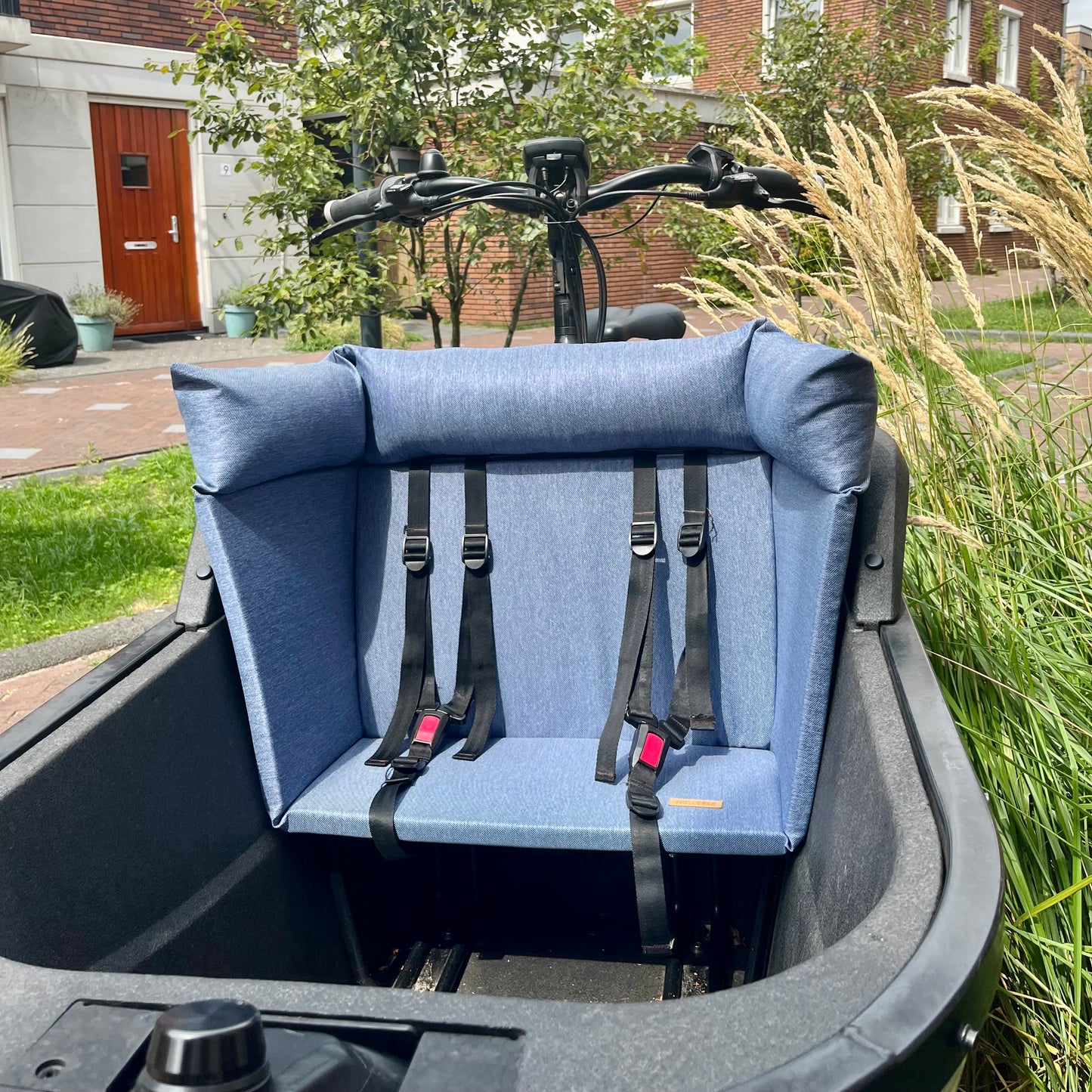 Bakfiets kussen Carqon - Blauw