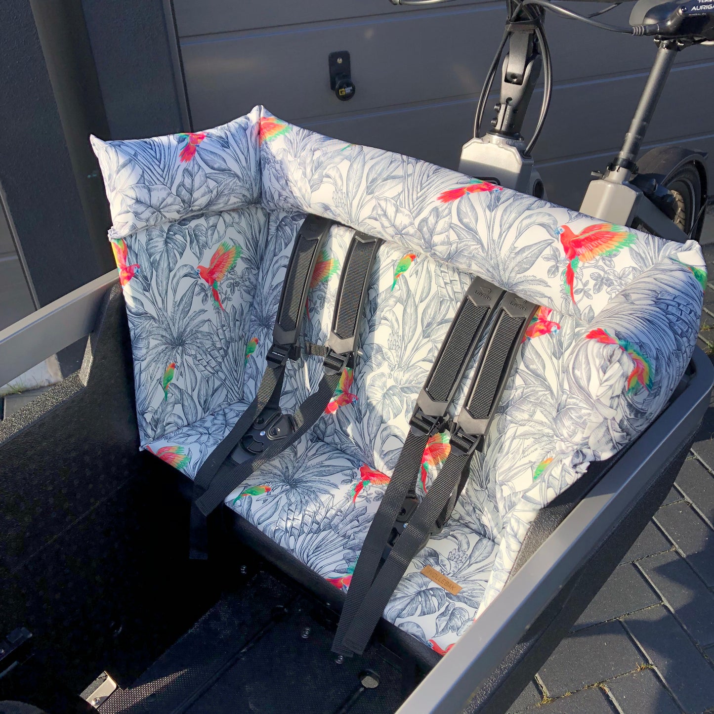 Cargo bike cushion Lovens - Parrot