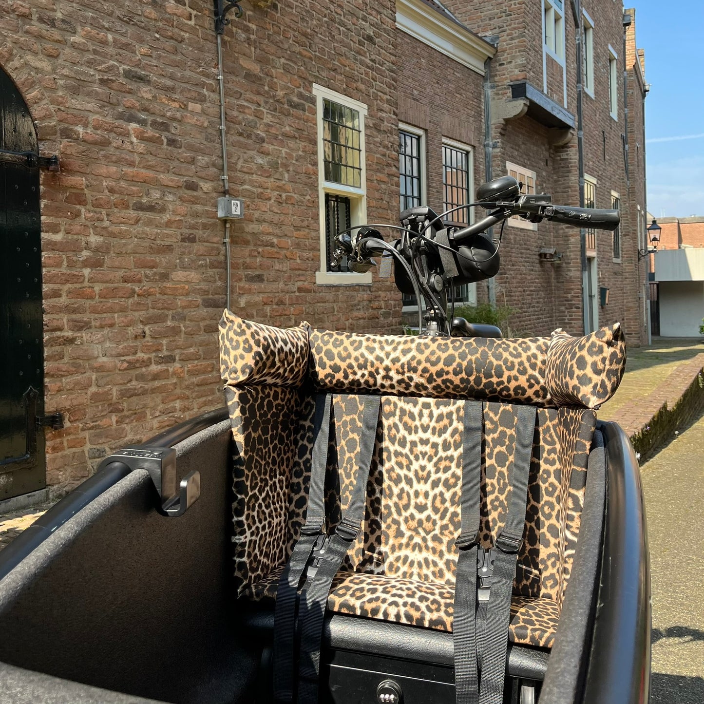 Cargo bike pillow - Leopard