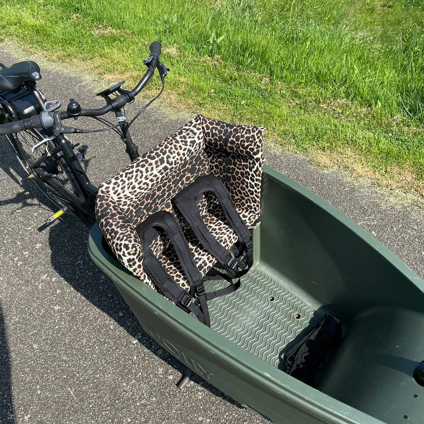 Cargo bike cushion Dolly - leopard