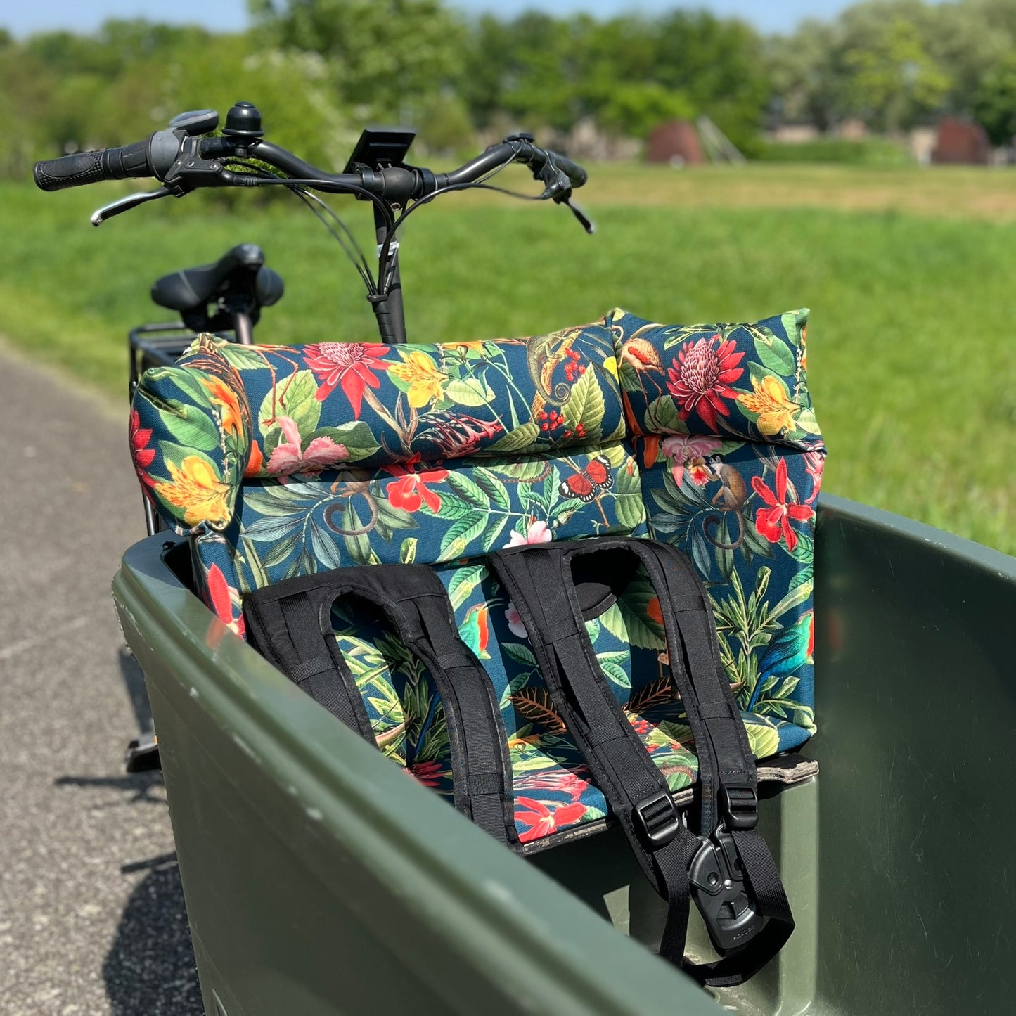 Cargo bike cushion Dolly - jungle