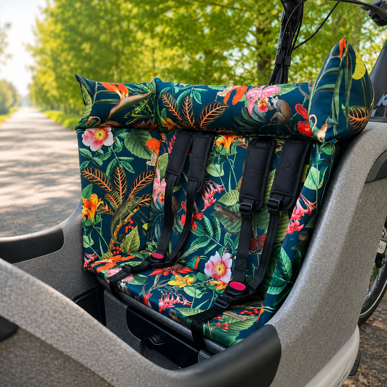 Bakfiets kussen Gazelle Makki - Jungle
