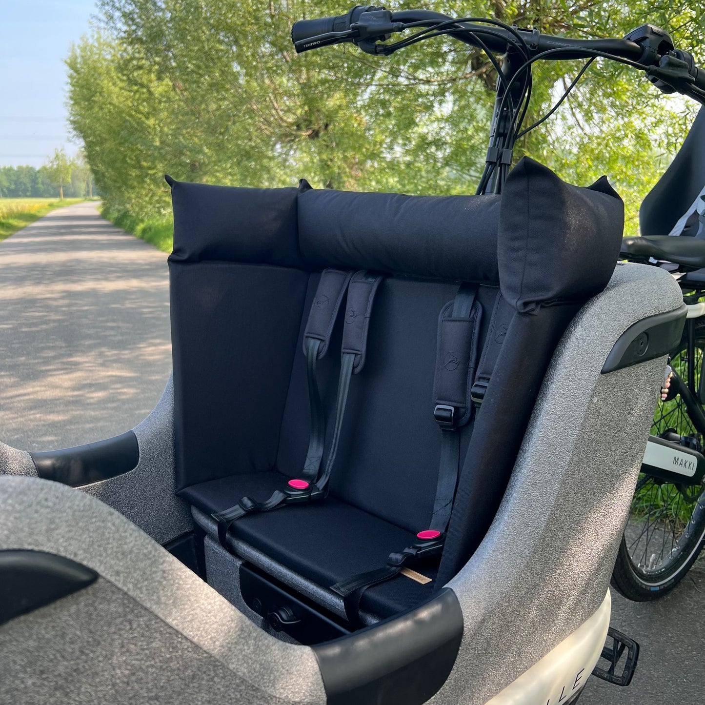 Cargo bike pillow - Black