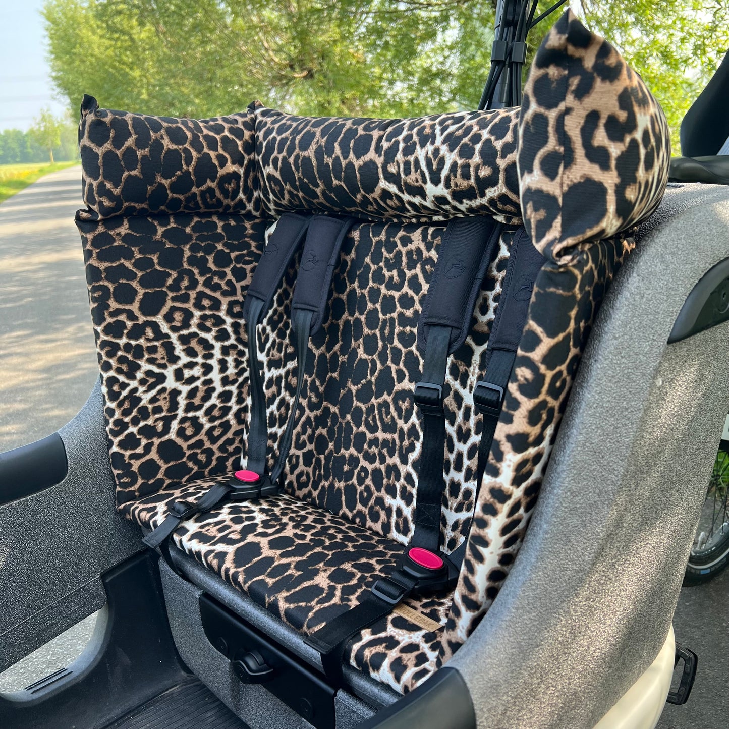 Cargo bike pillow - Leopard