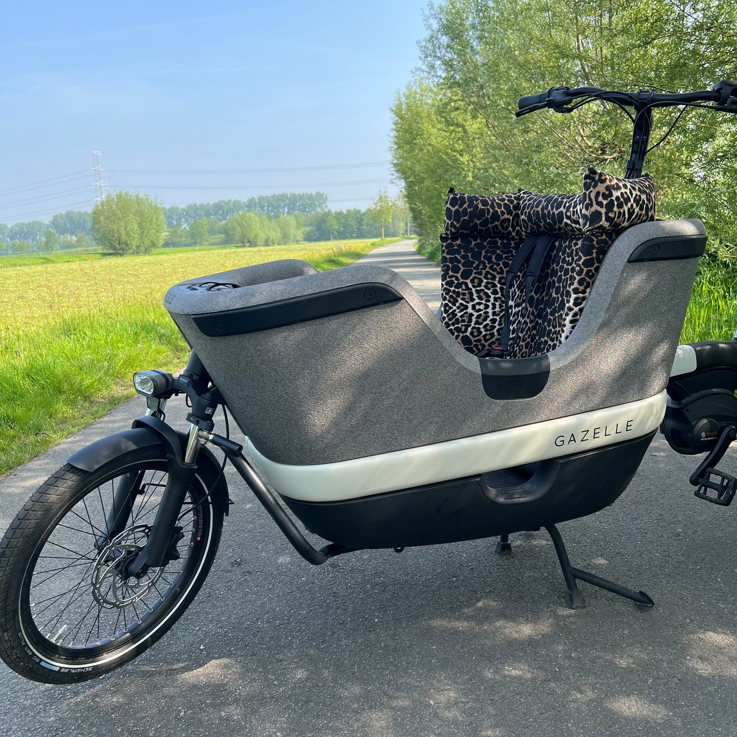 Cargo bike cushion Gazelle Makki - Leopard