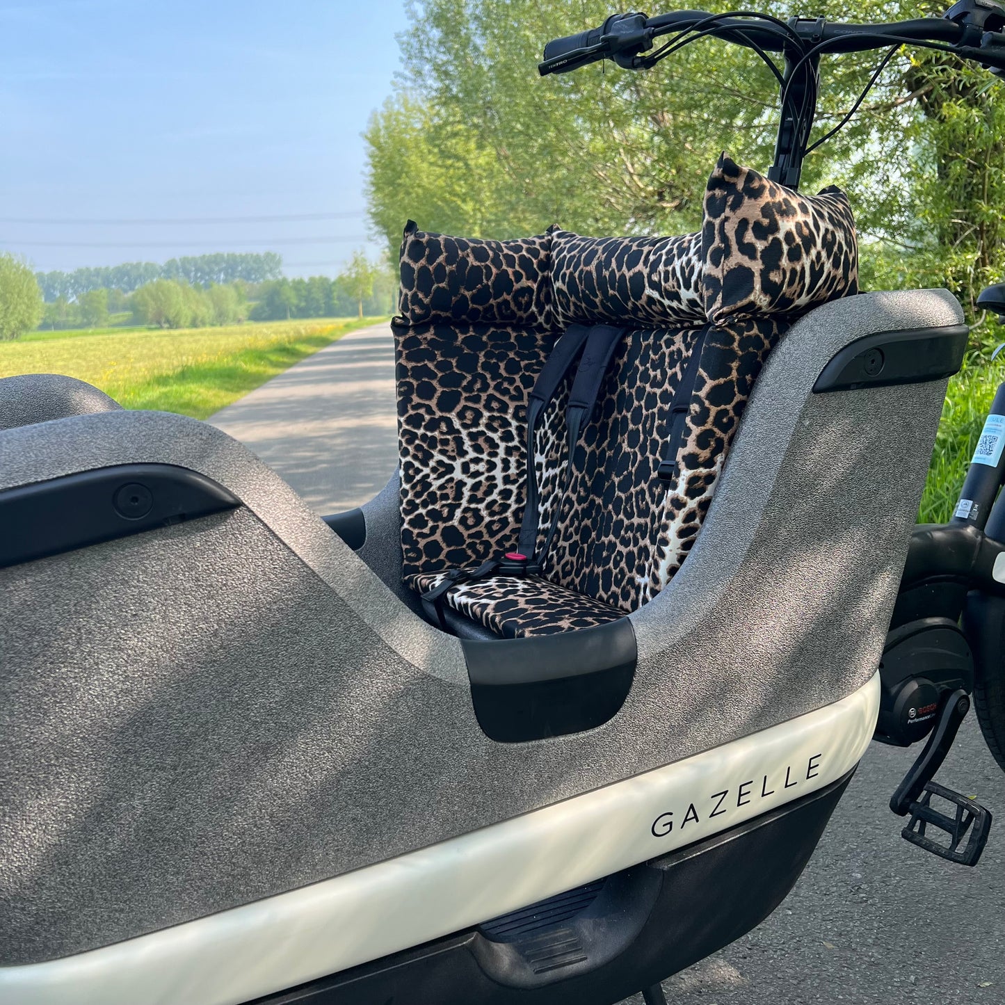 Cargo bike cushion Gazelle Makki - Leopard