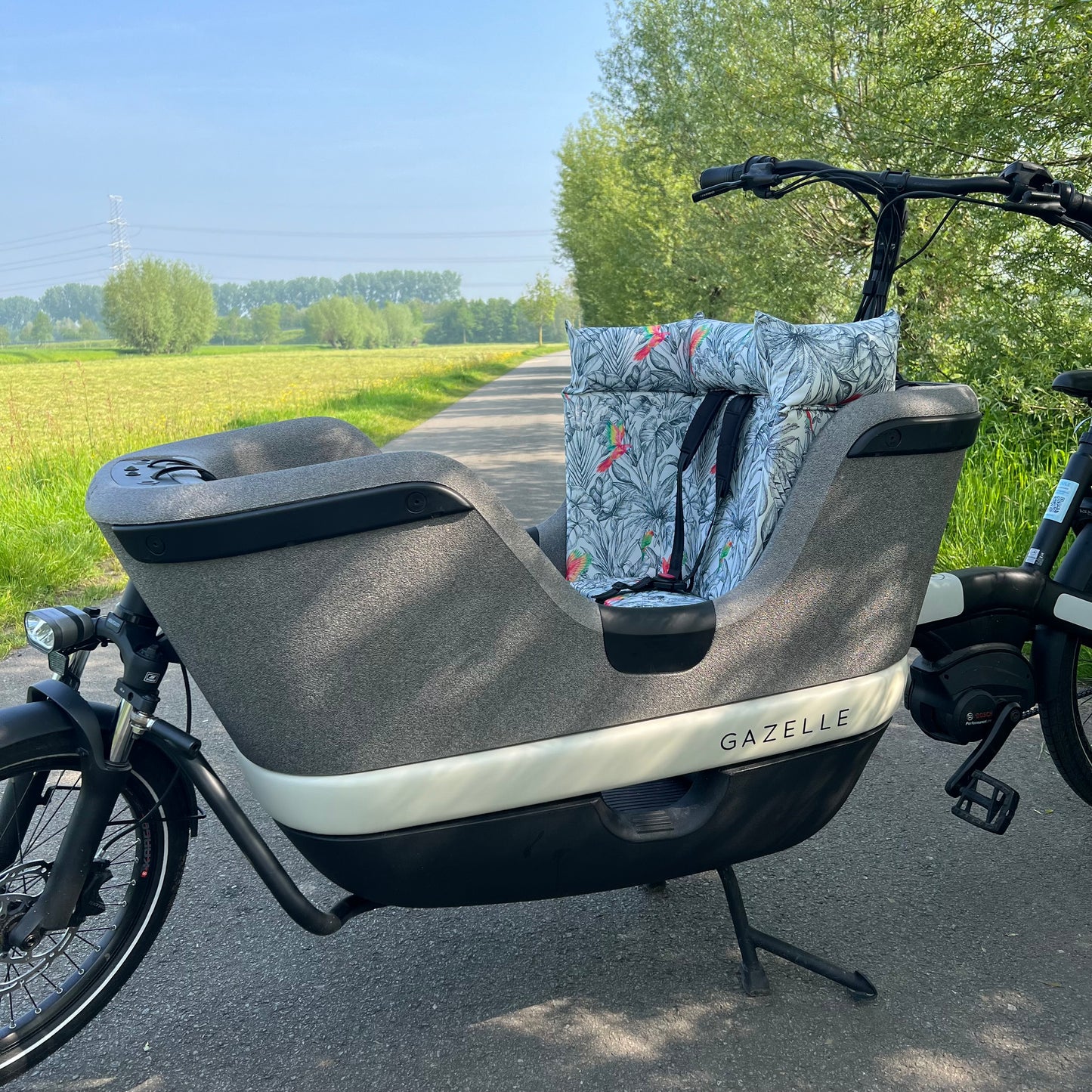 Cargo bike cushion Gazelle Makki - Parrot