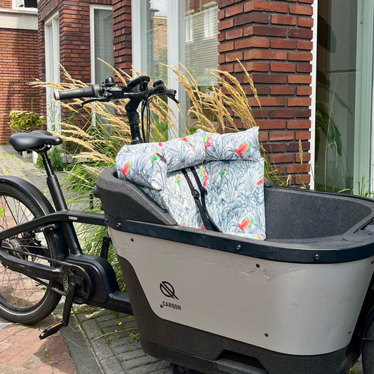 Bakfiets kussen Carqon - Parrot