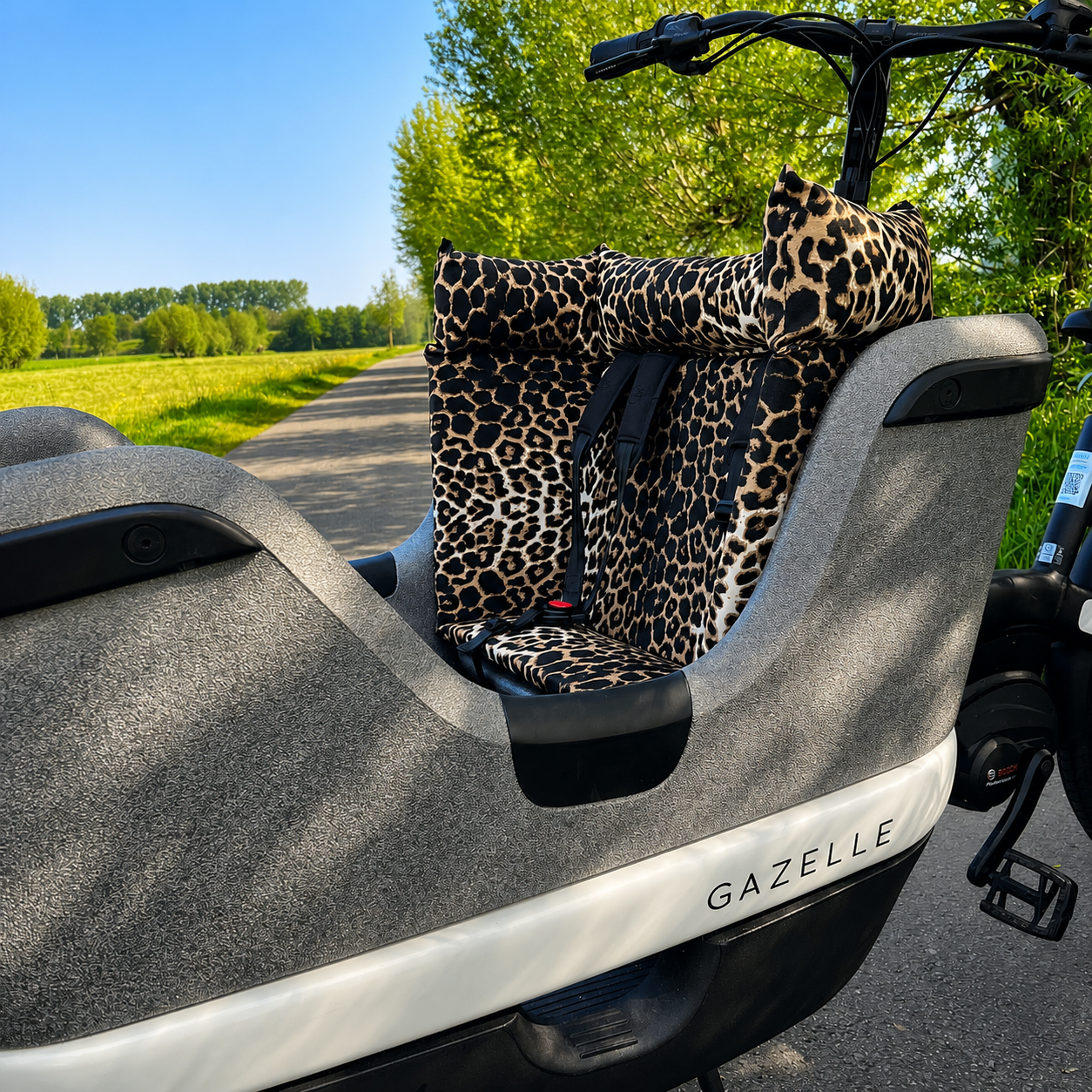 Bakfiets kussen Gazelle Makki - Leopard