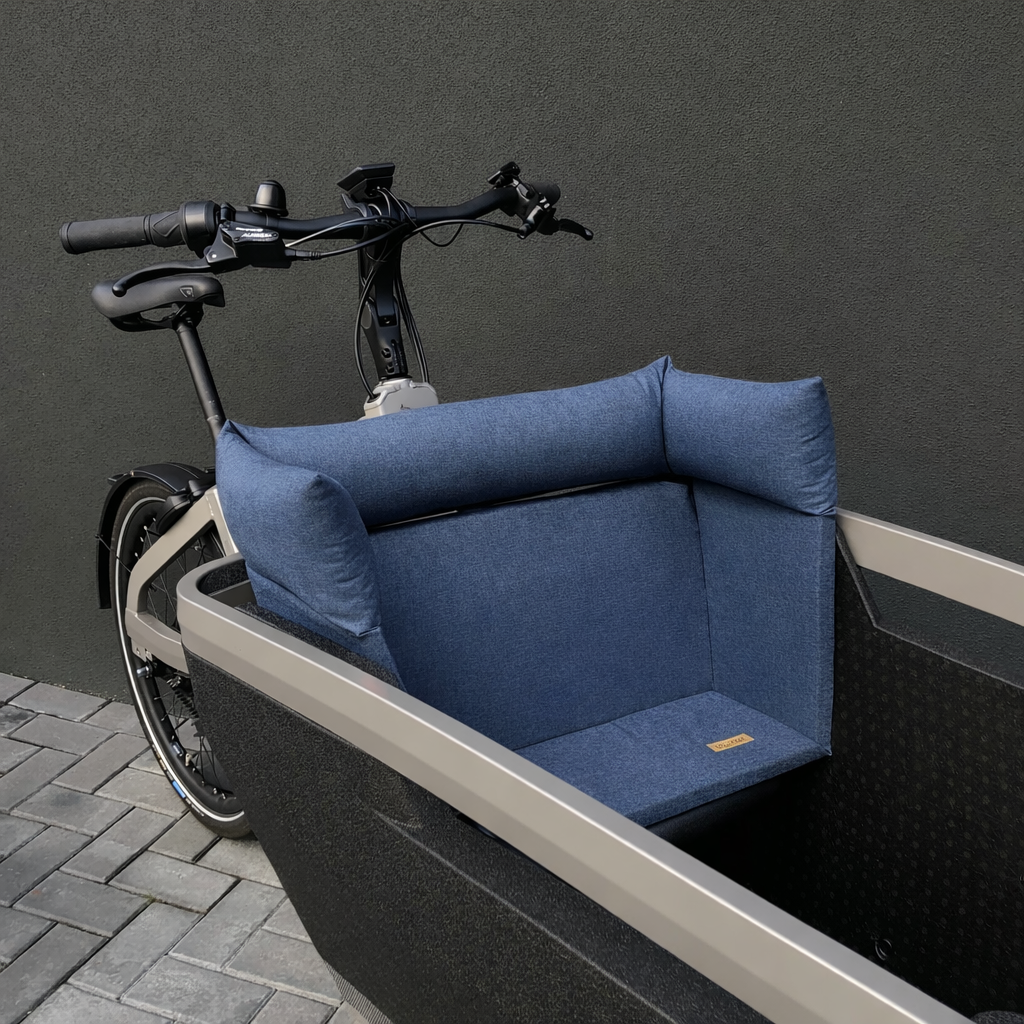 Bakfiets kussen Lovens - Blauw