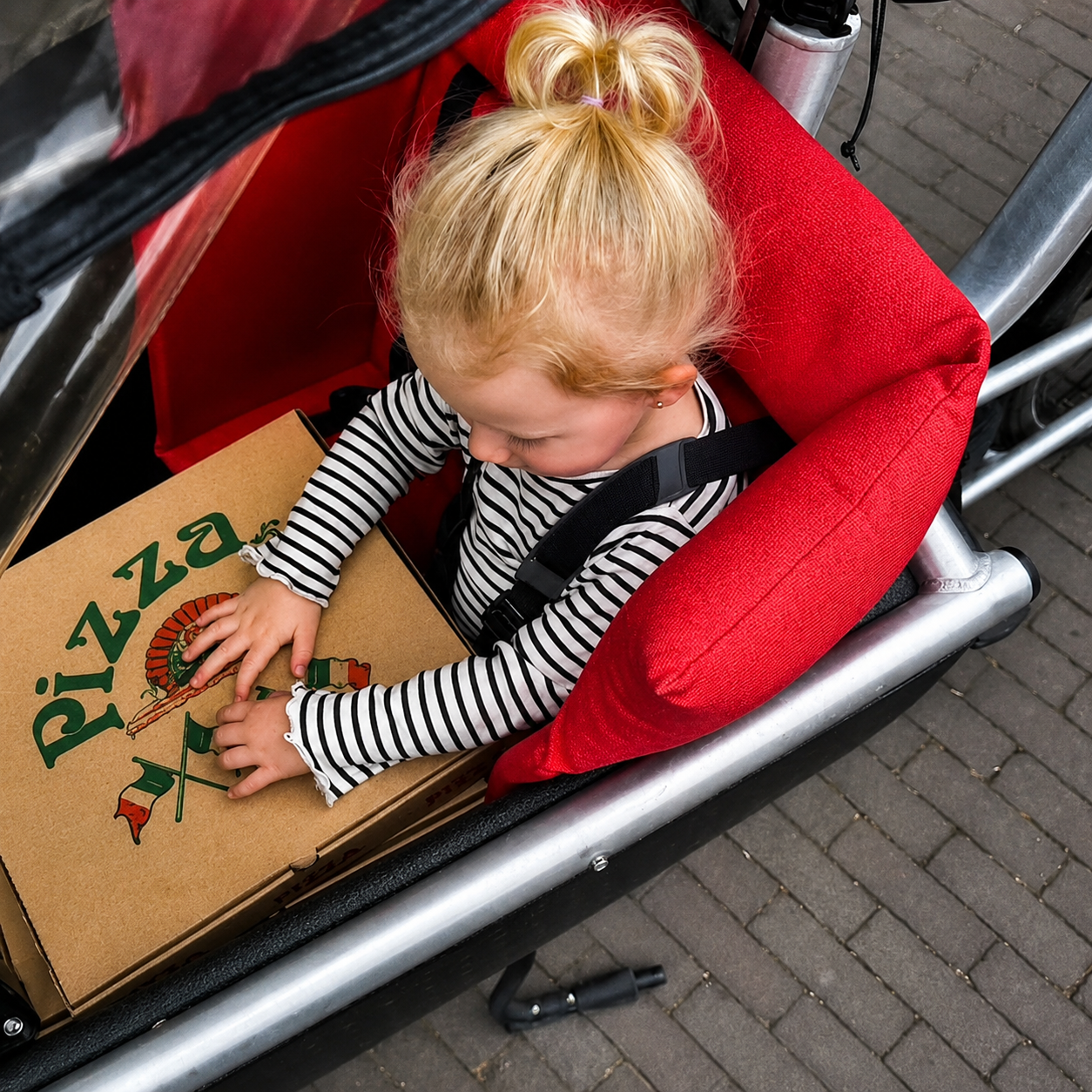 Cargo bike pillow Urban Arrow - Red