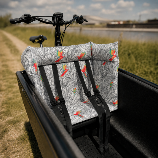 Lastenfahrrad Kissen Urban Arrow - Parrot