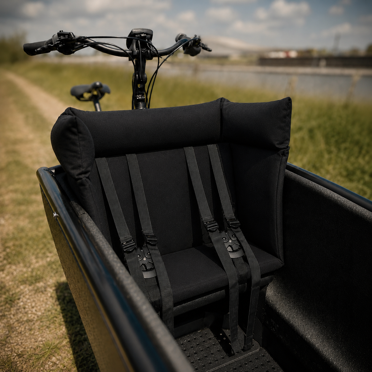 Bakfiets kussen Urban Arrow - Zwart