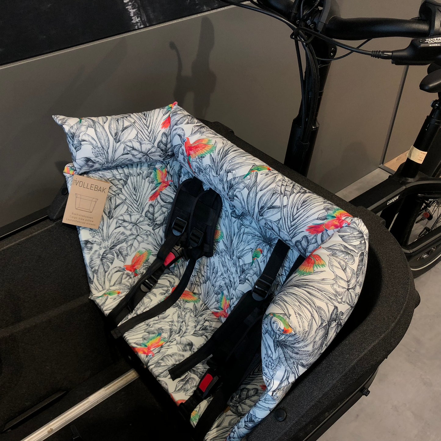 Cargo bike cushion Carqon - Parrot